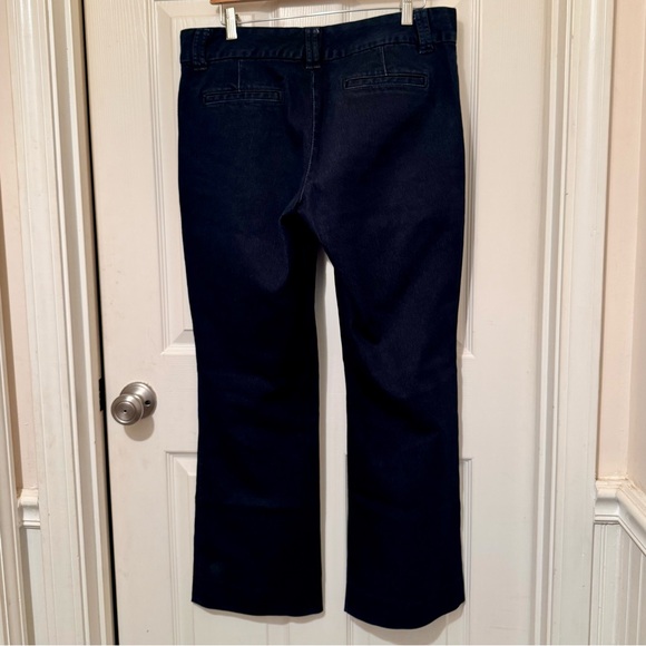 Banana Republic - Sloan Fit Dark Denim Trouser Pants - Size 12 - Picture 3 of 5